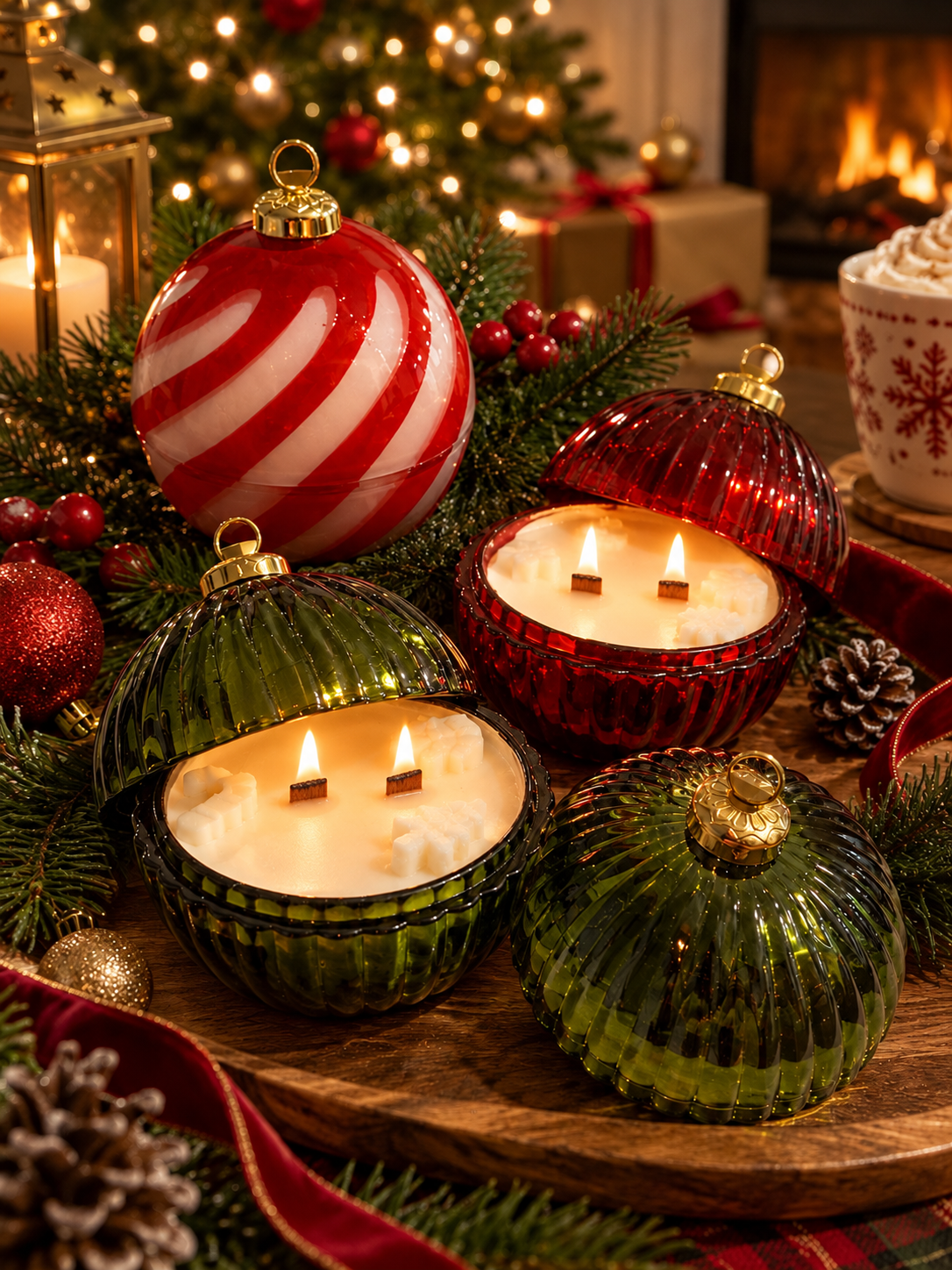 Christmas candle Ornaments