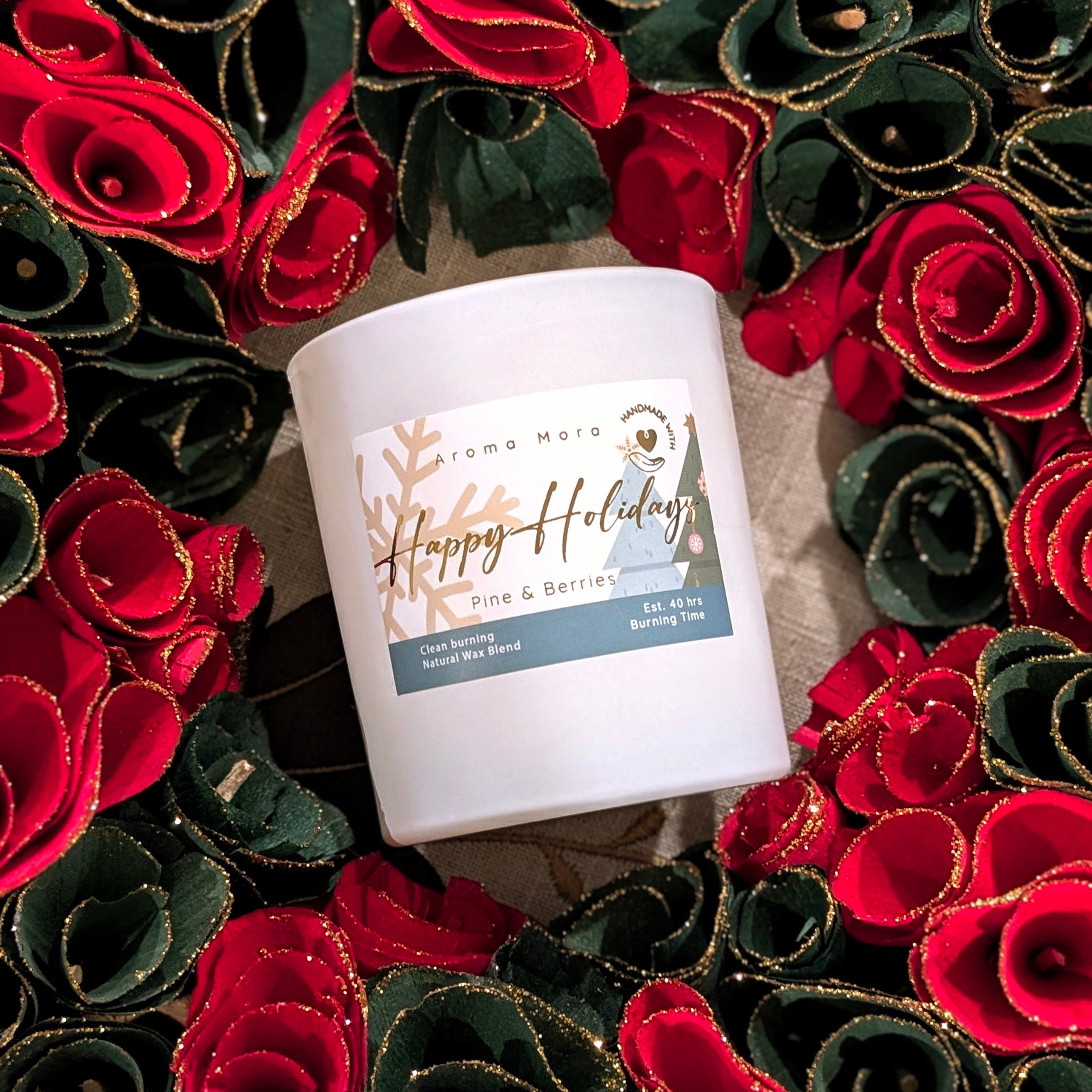 Happy Holidays | Coconut & Soy Candle | Non-Toxic