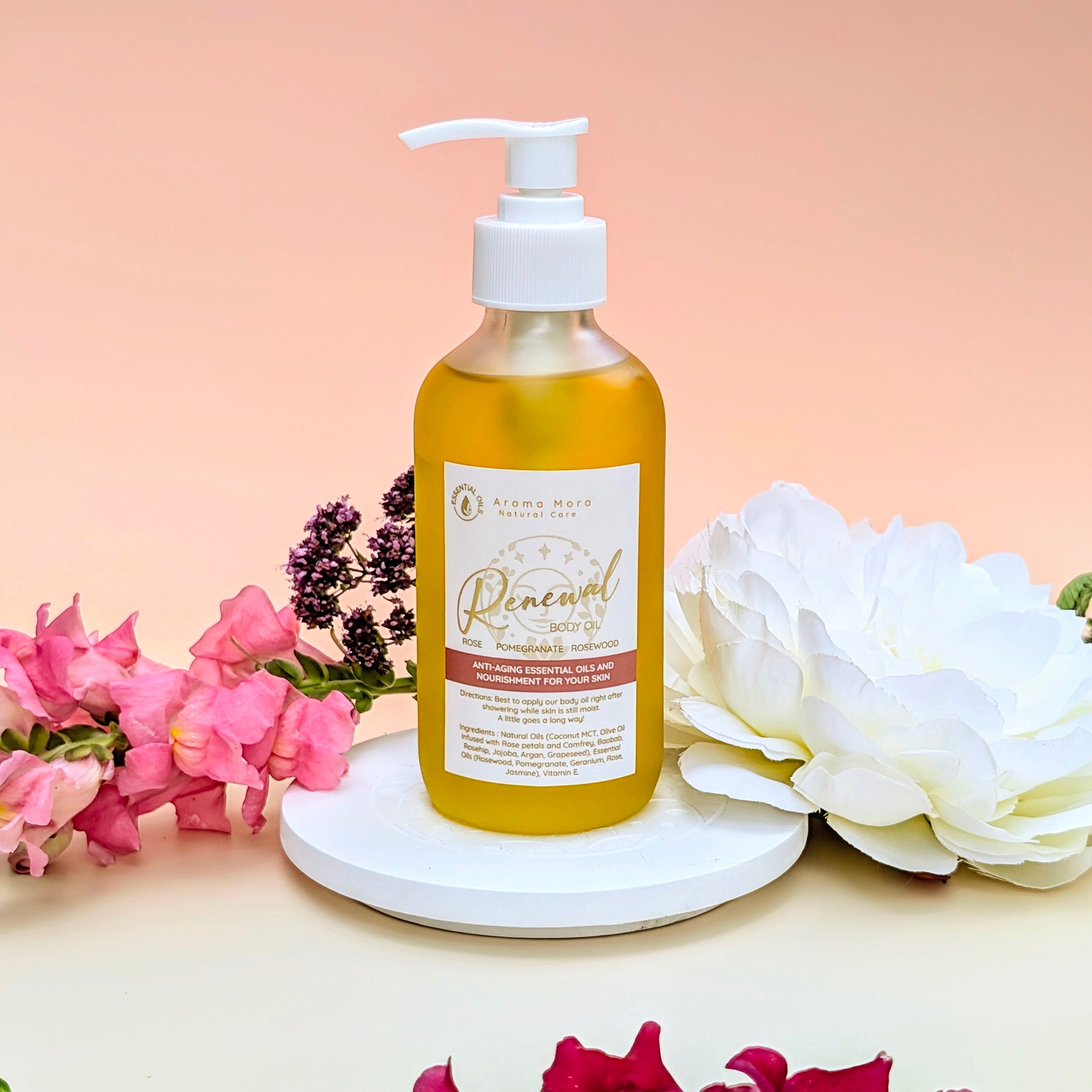 Renewal Body Oil |Rose essential oil