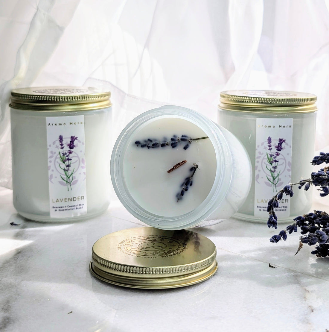 Lavender | Beeswax Candle | All-Natural