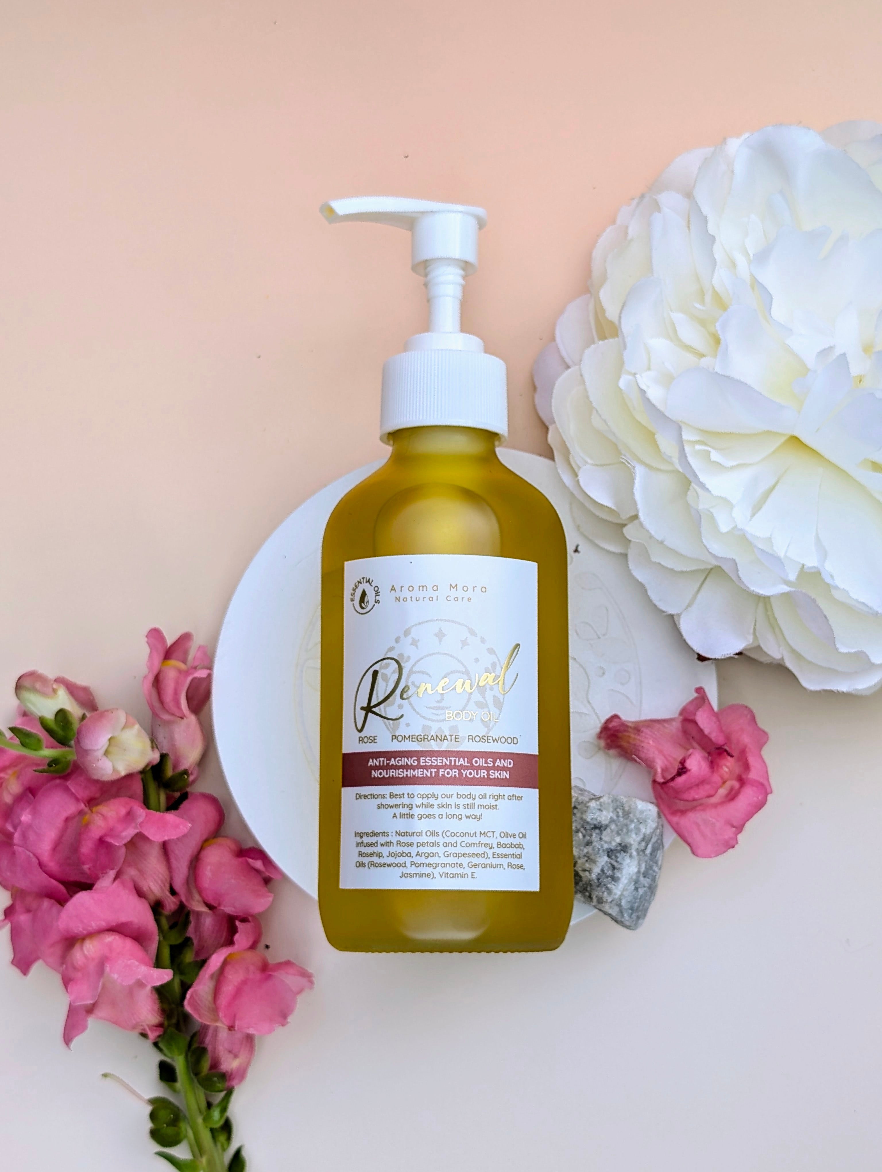 Renewal Body Oil |Rose essential oil