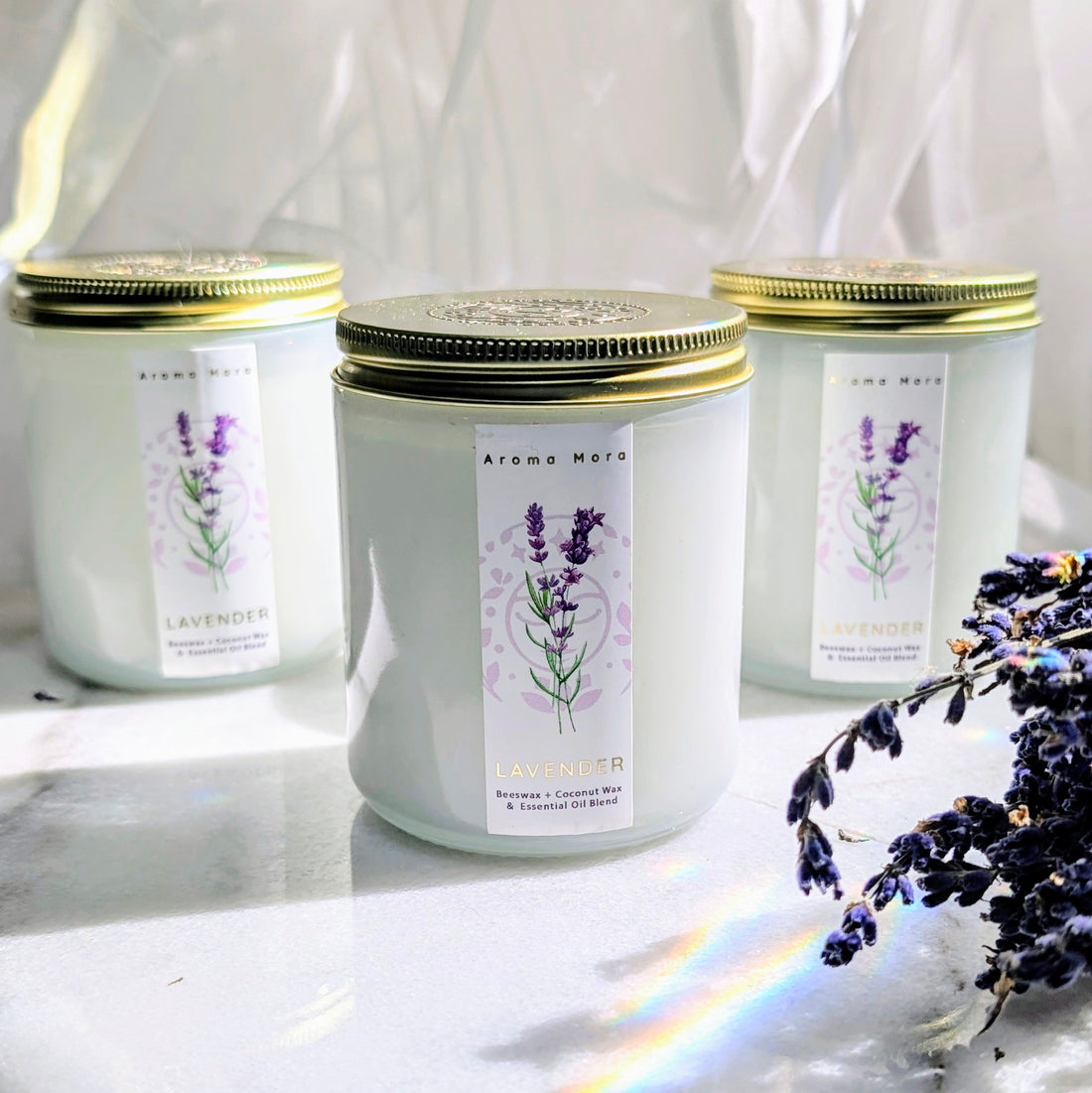 Lavender | Beeswax Candle | All-Natural