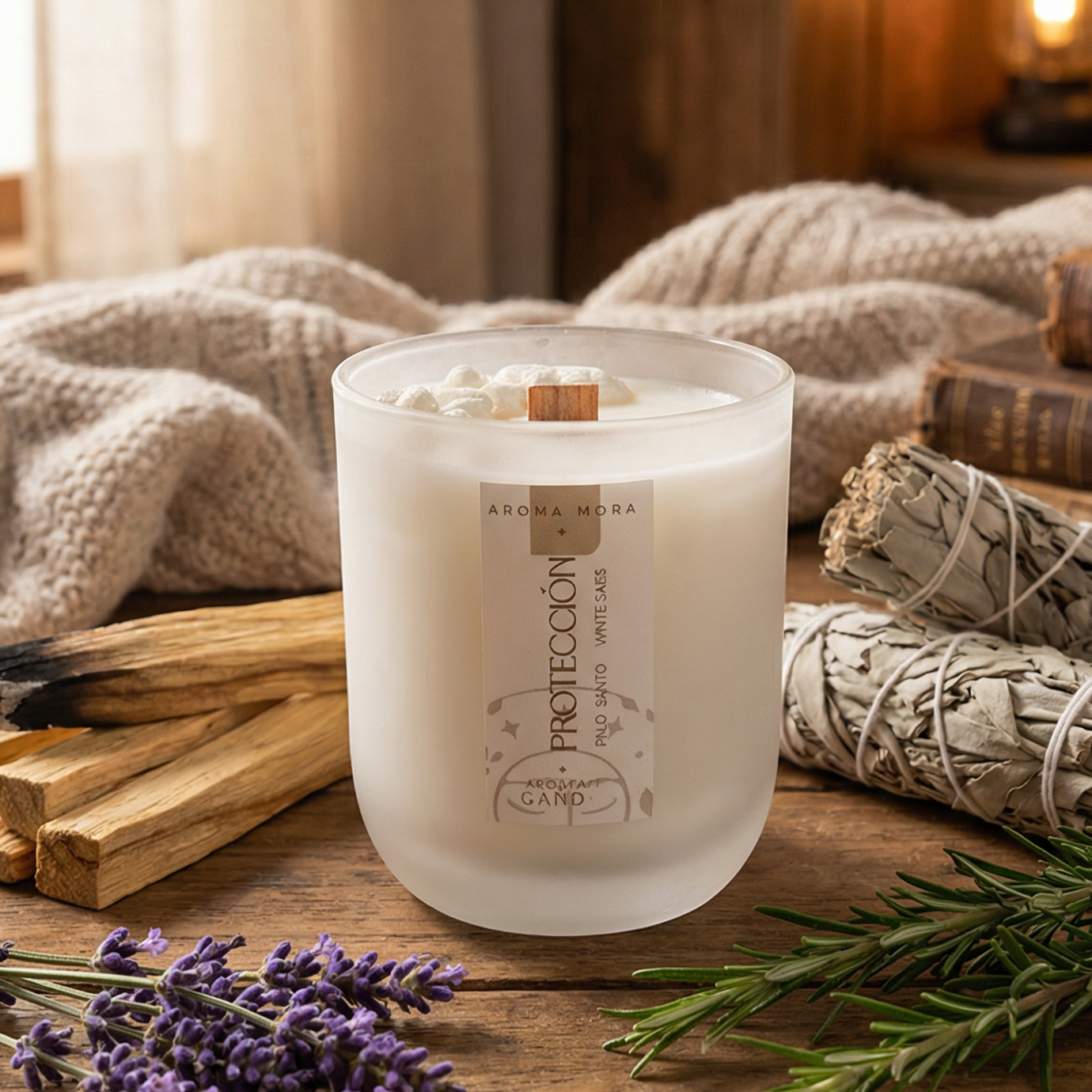 Protection Candle | Palo Santo & White Sage