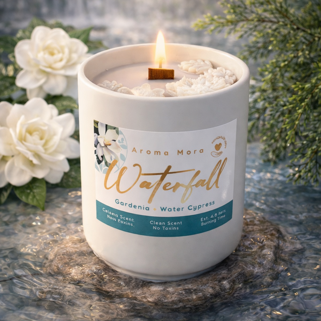 Waterfall Candle | Water Cypress & Gardenia
