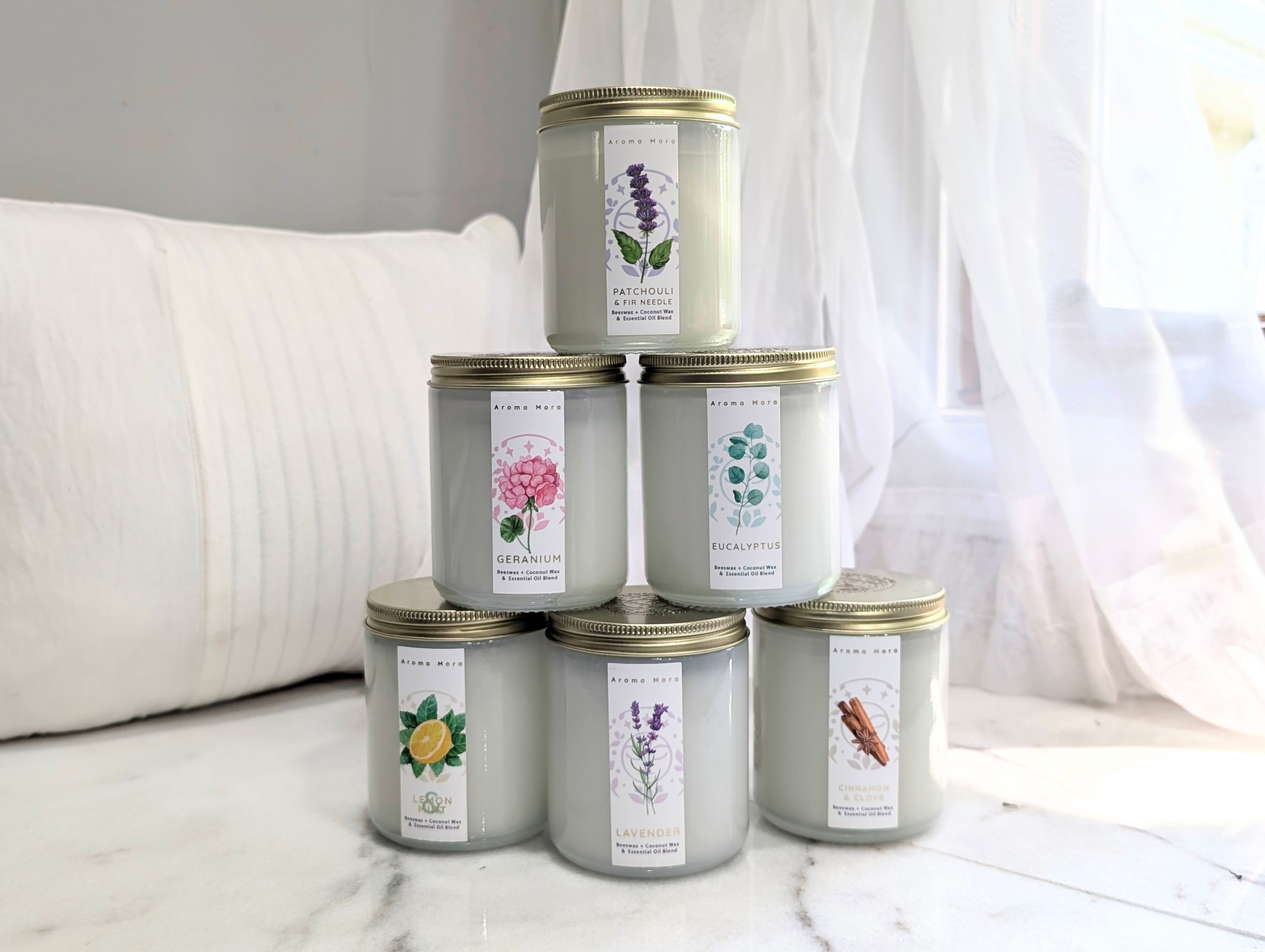 Beeswax Essential Oil Candles