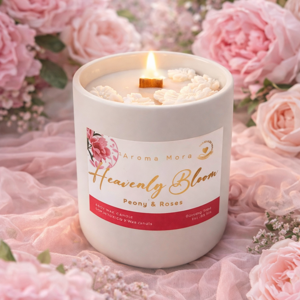 Heavenly Bloom Candle | Peony &amp; Rose