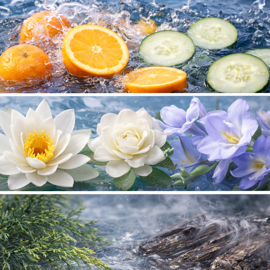 Waterfall Candle |  Water Cypress &amp; Gardenia